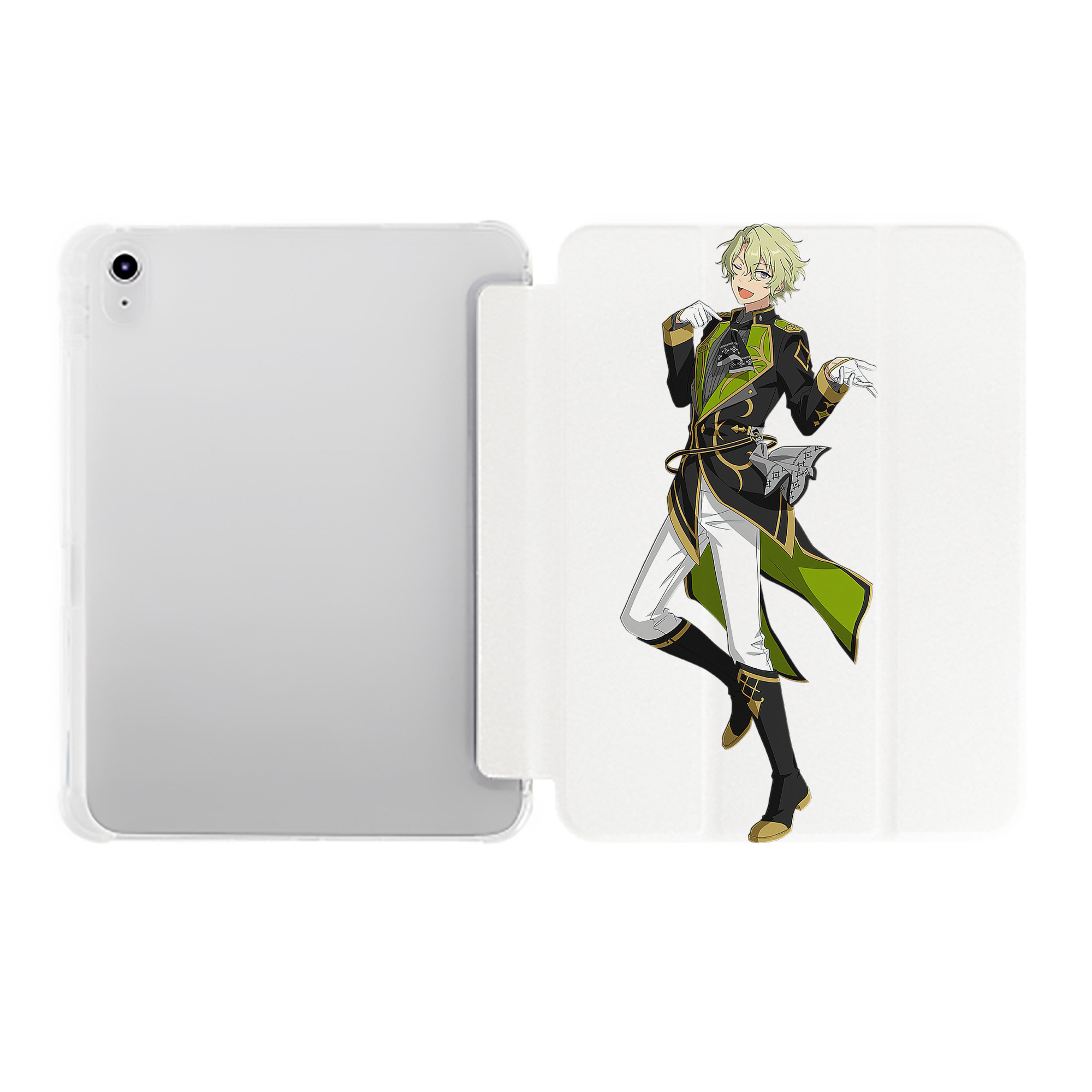 （画像用） あんさんぶるスターズ! Ensemble Stars IPad ケース ペン収納付き 三つ折りスタンド PUレザー×シリコン 対応機種9.5/10.5/10.9インチ